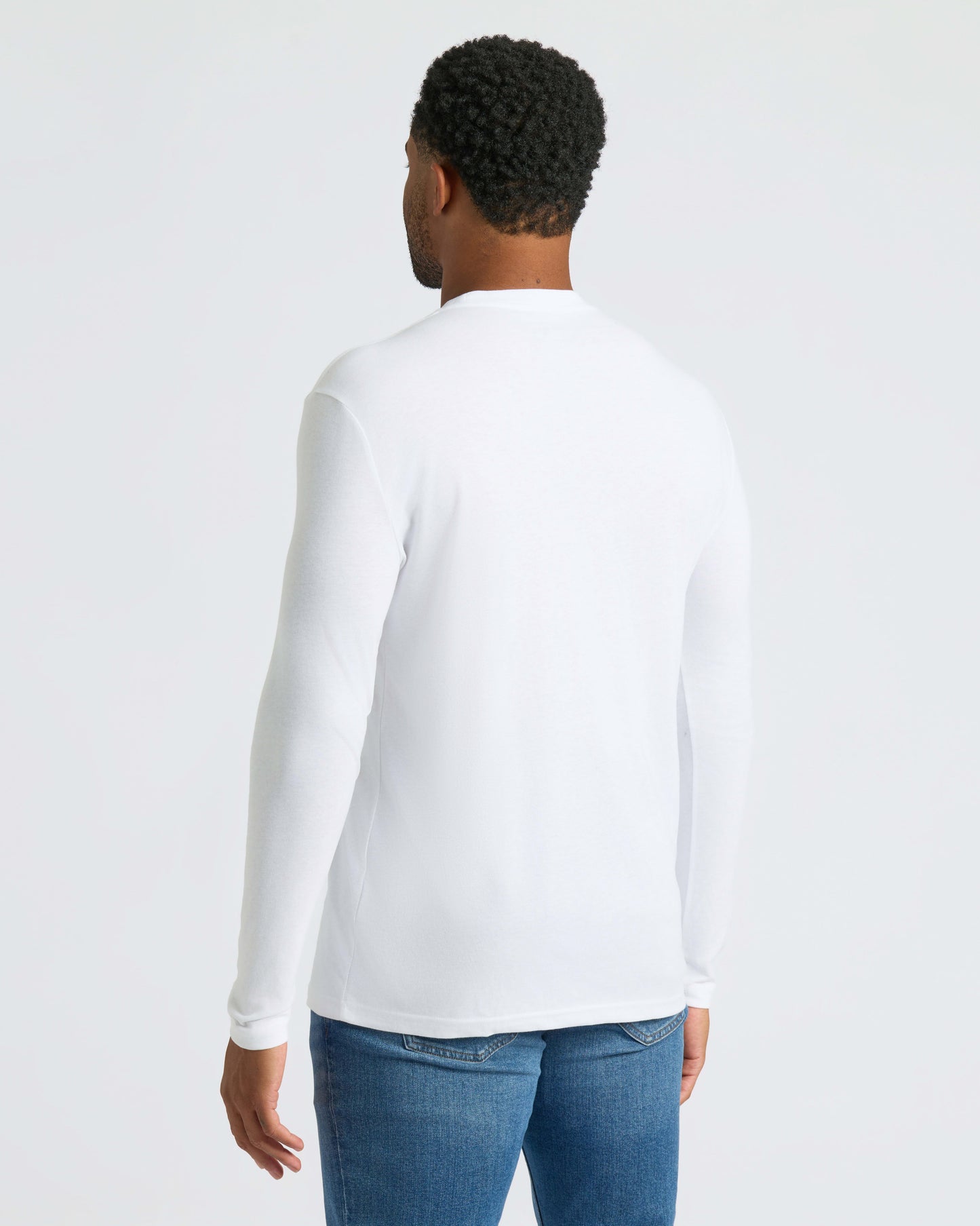 White Classic Long Sleeve Crew Neck 6-Pack