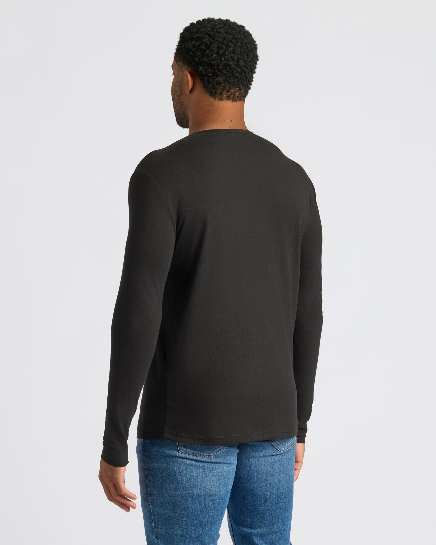 All Black Classic Henley 2-Pack