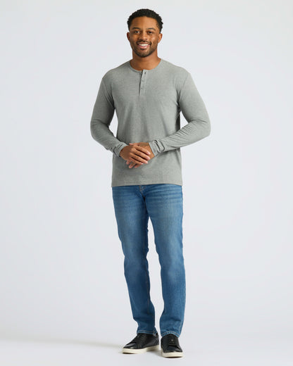 Classic Long Sleeve Henley 3-Pack