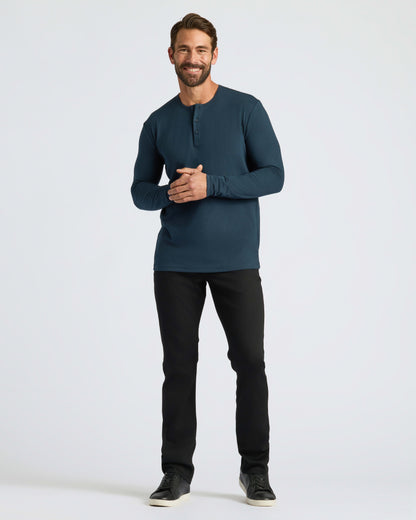 Blues Long Sleeve Henley 3-Pack