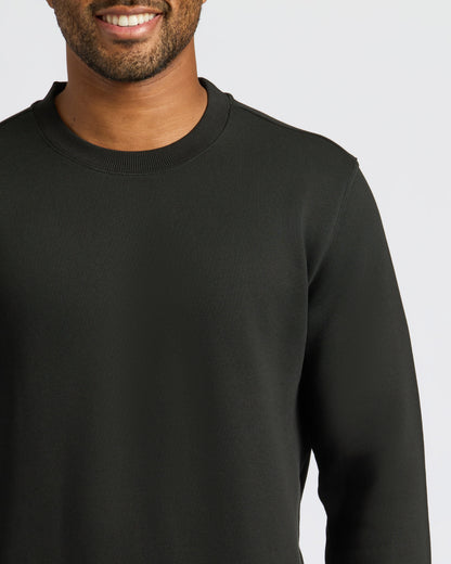 Black Fleece French Terry Pullover Crew Neck