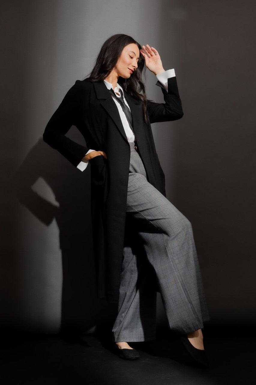 Black Sorrento Trench Coat
