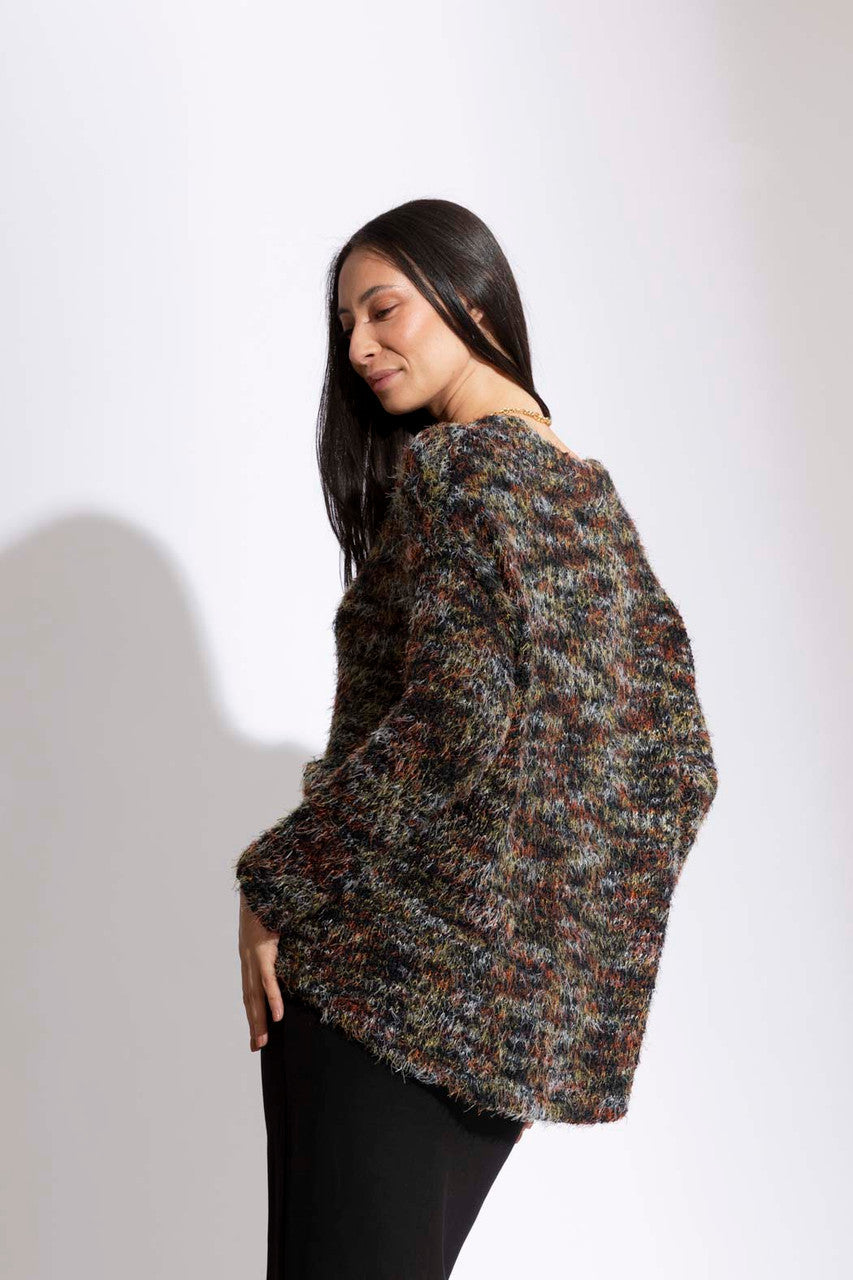 Black Speckle Pocket Cardi- SALE