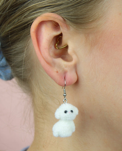 Totally Bichon Earrings