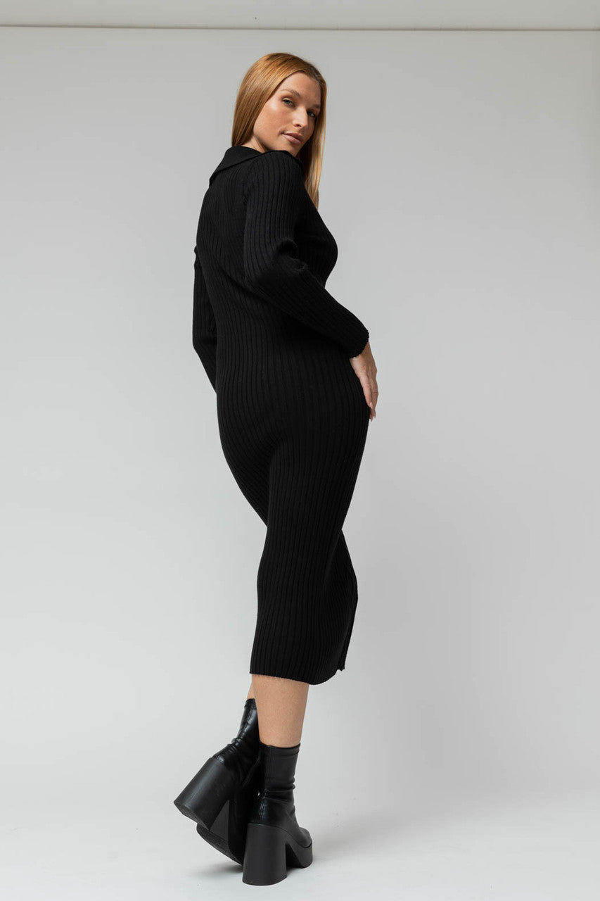 Black Knit Dress - SALE