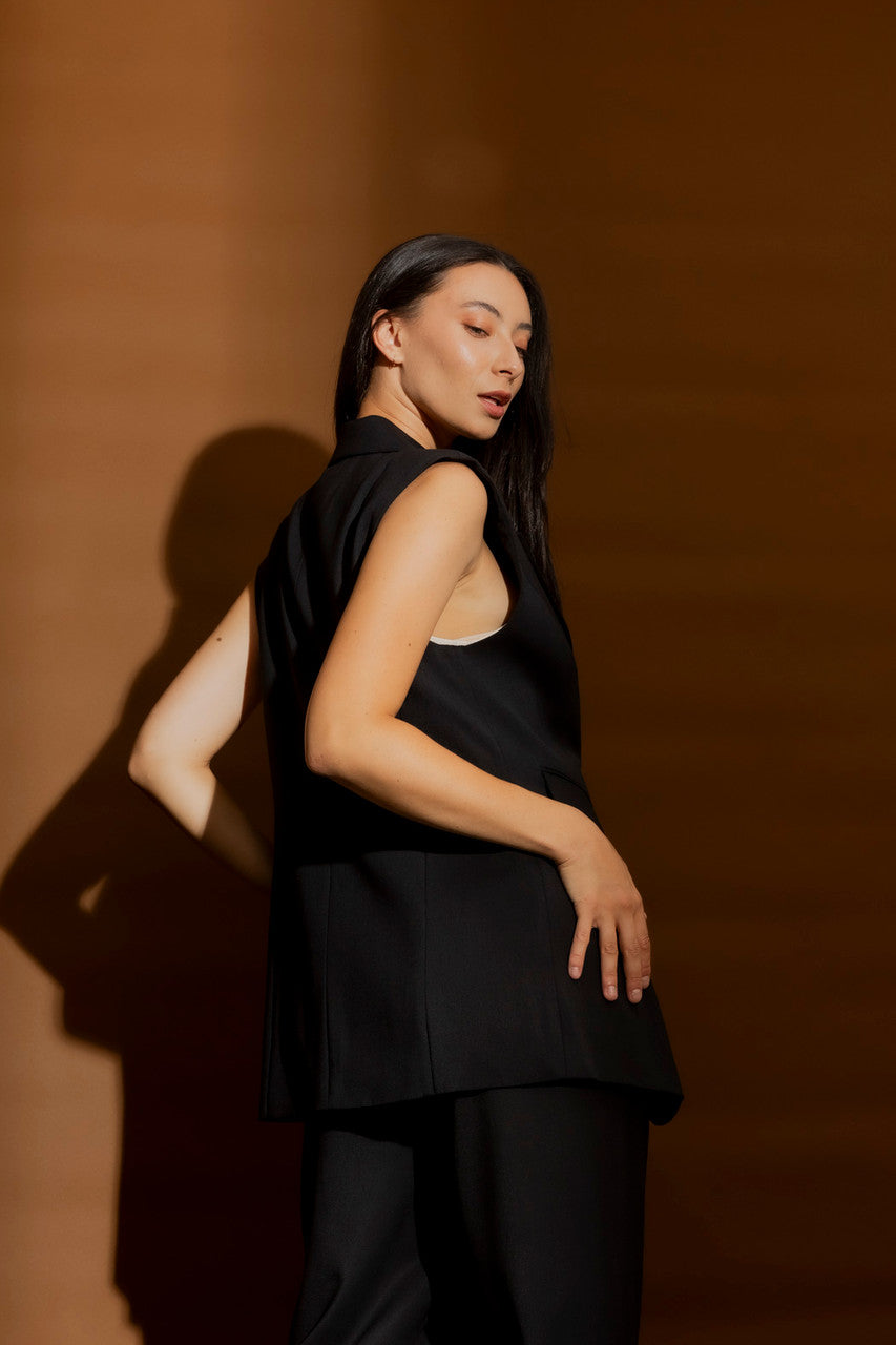 Black Sorrento Vest