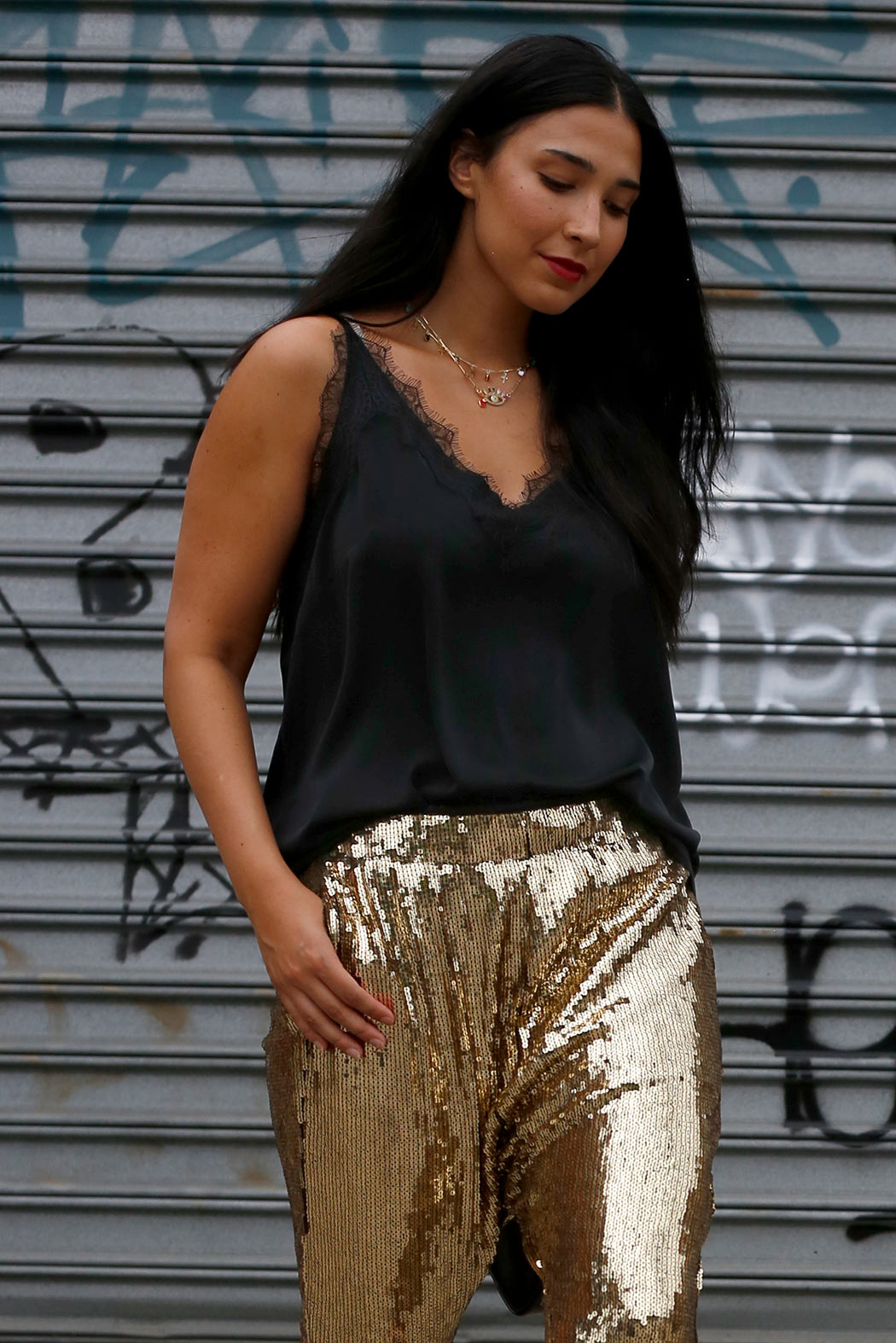 Black Soft Touch Essential Lace Cami - SALE