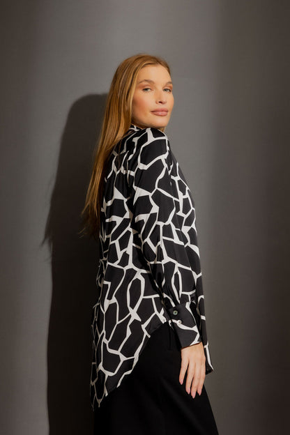 Black Silky Asana Shirt