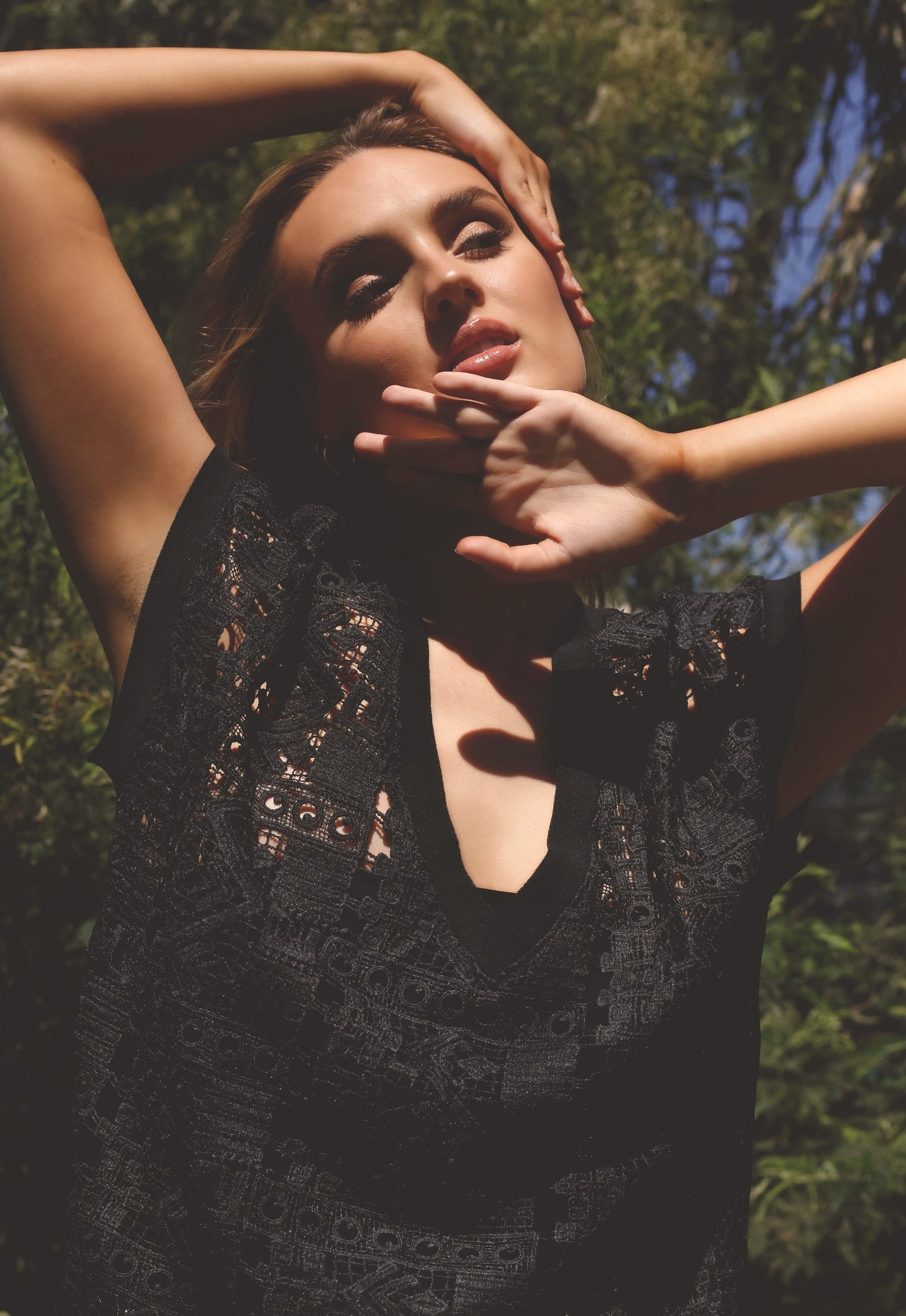 Black Lace Vest - SALE