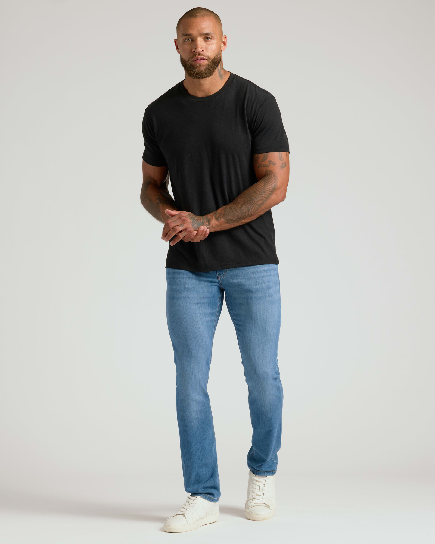 Slim Indigo and Medium Wash Comfort Stretch Jeans 2-Pack