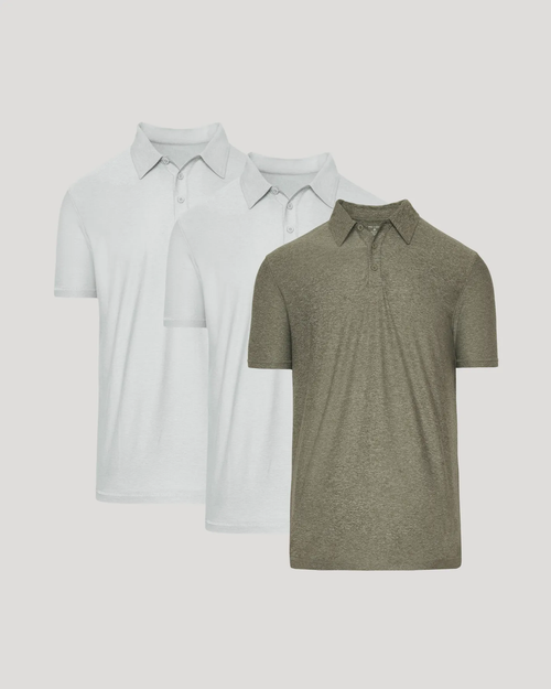 Active Short Sleeve Polo 3-Pack