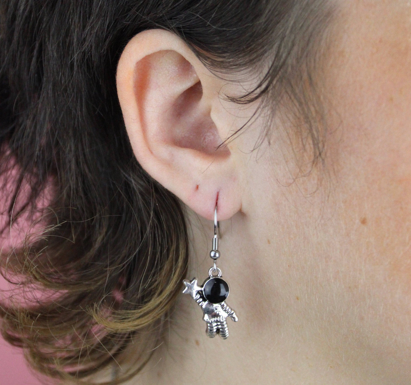 To Infinity Astronaut Earrings