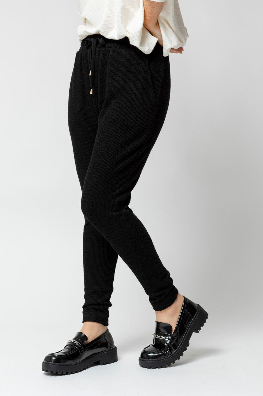 Black Cable Lounge Pant- Sale
