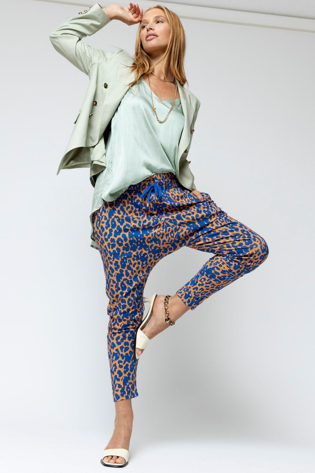 Blue Yellow Bamboo Droppie - Final Sale