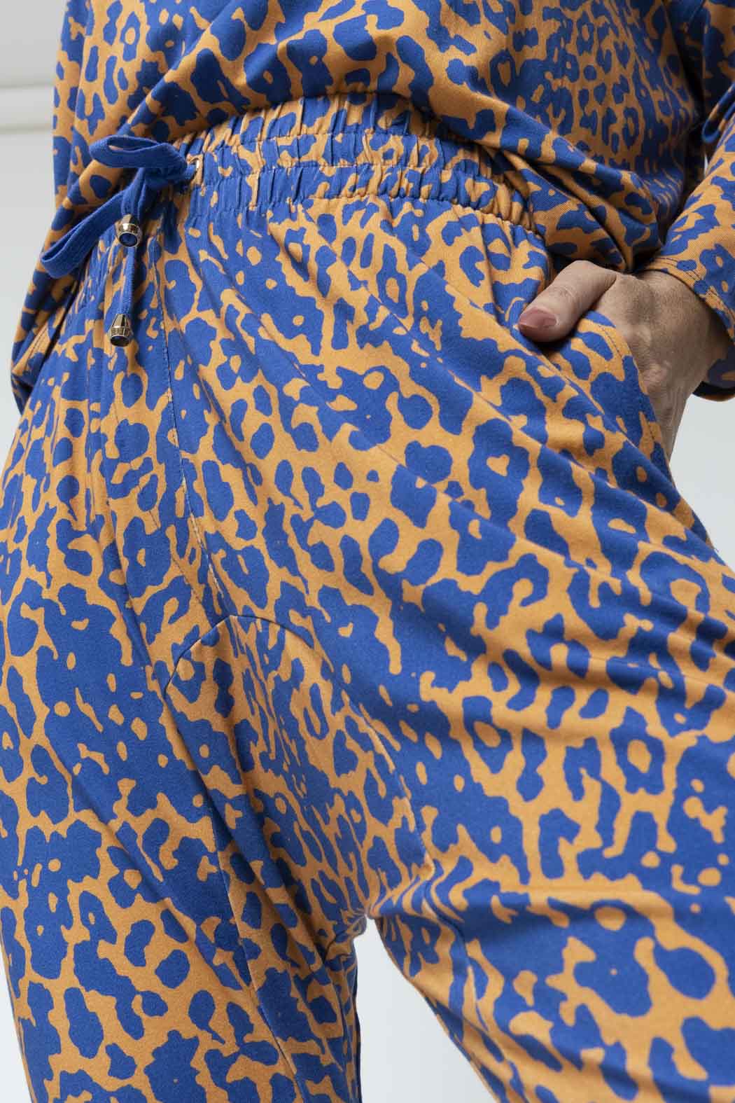 Blue Yellow Bamboo Droppie - Final Sale