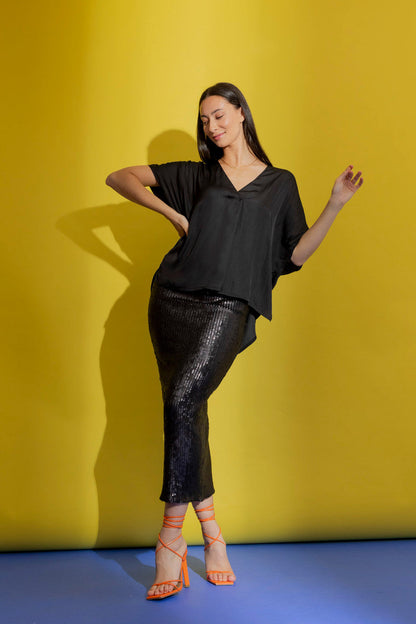 Black Bondi Top