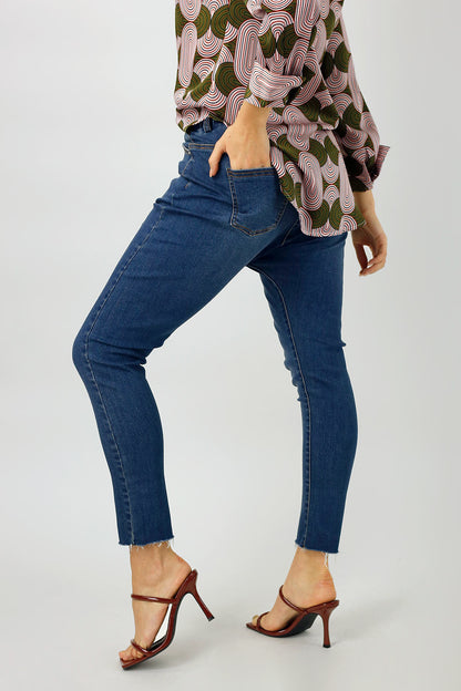 Chambray Denim Slouch Jeans - Sale