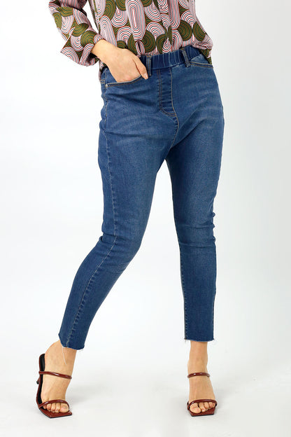 Chambray Denim Slouch Jeans - Sale