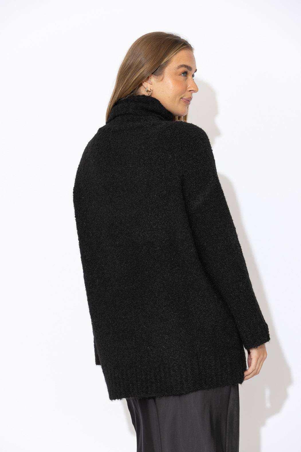 Black Roll Neck Tunic