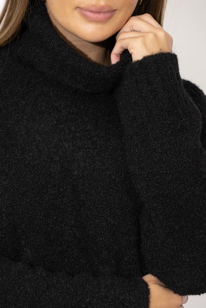 Black Roll Neck Tunic
