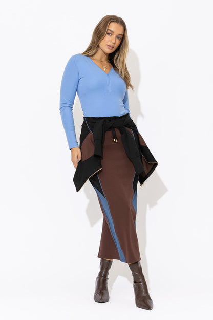 Black Scuba Movement Skirt