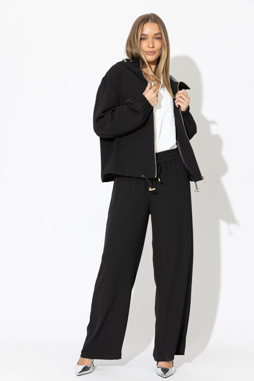 Black Drape Sport Jacket