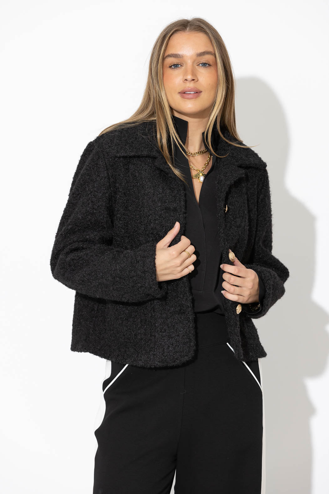 Black Soft Touch Carrington Jacket