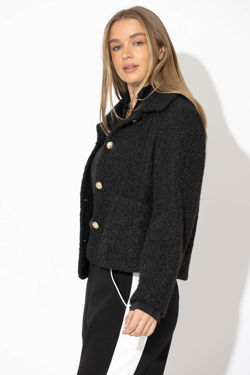 Black Soft Touch Carrington Jacket