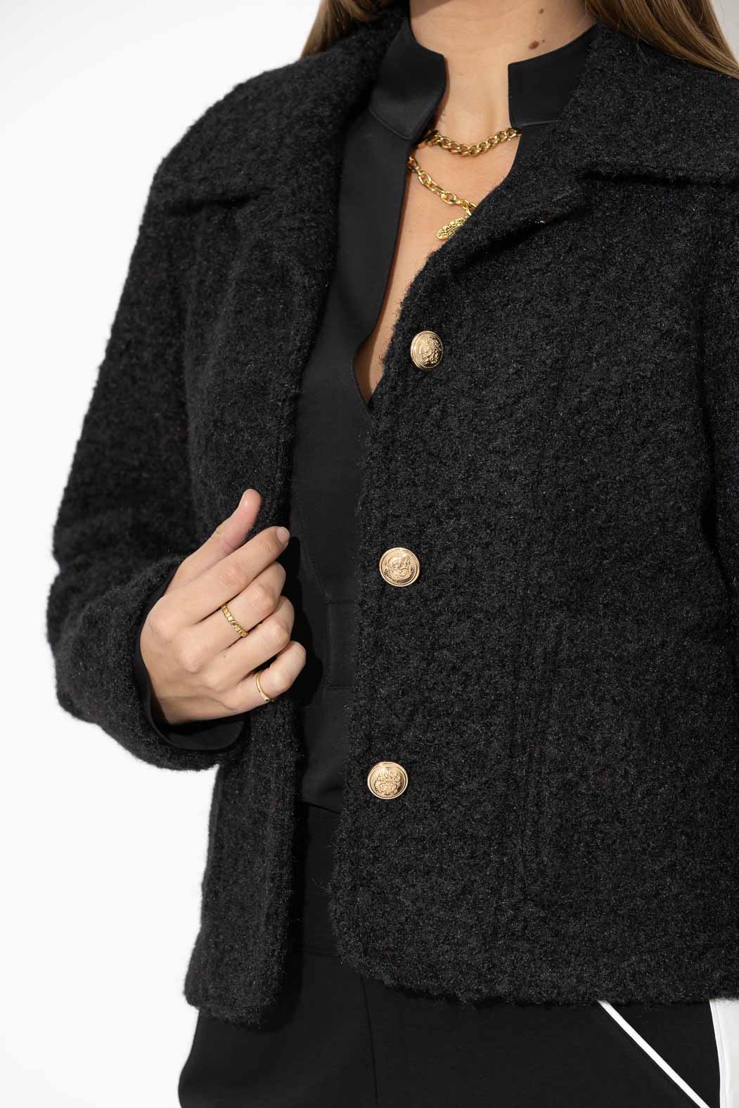 Black Soft Touch Carrington Jacket