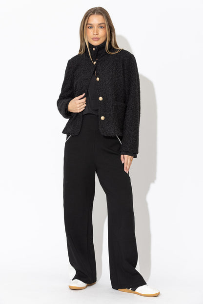 Black Soft Touch Carrington Jacket
