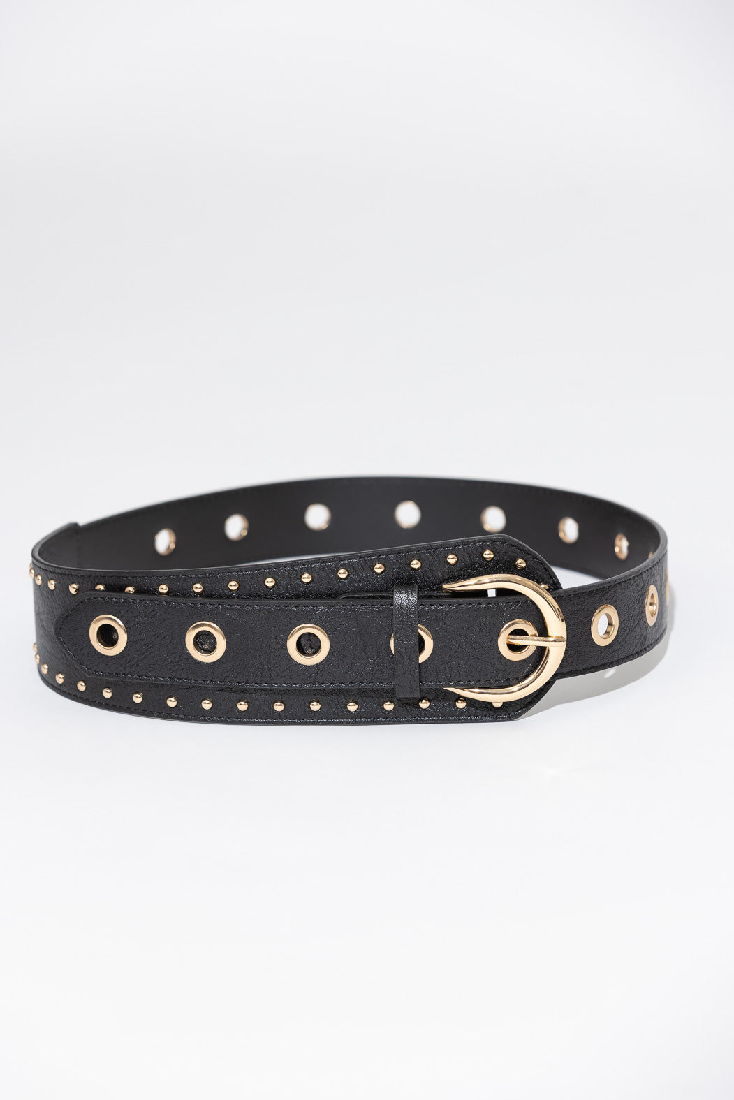 Black Asymmetric Belt