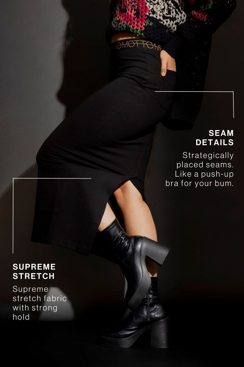 Black Ponte Miracle Skirt