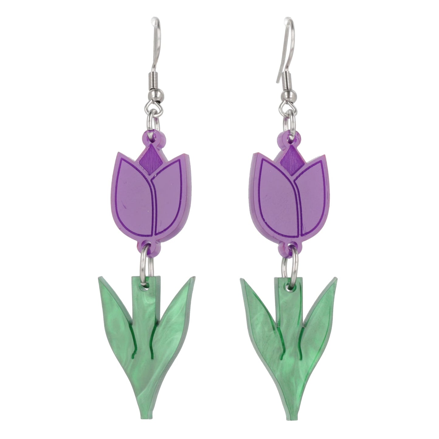 Tiptoe Through the Tulips Earrings (Purple)