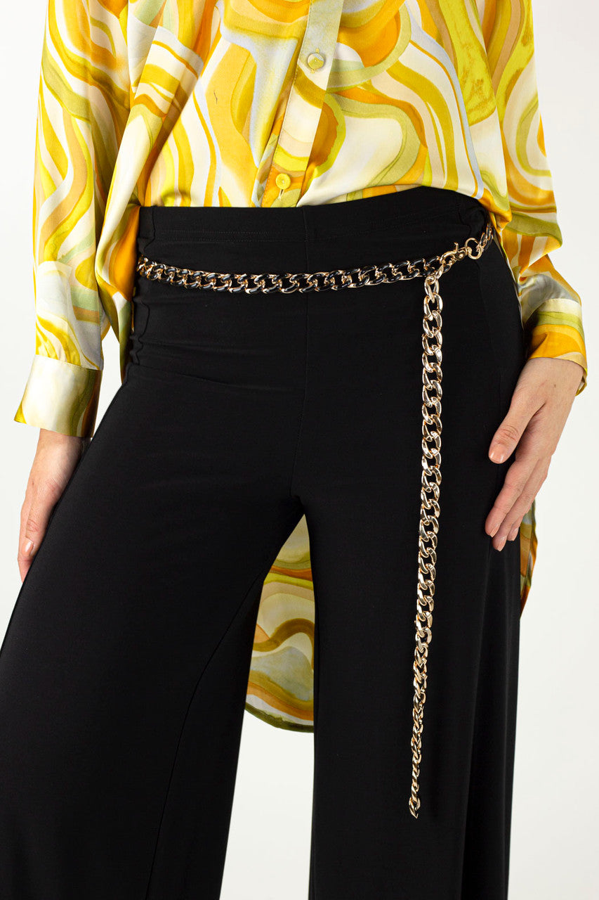 Black/gold Chain Belt S