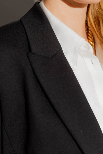 Black Ponte Oversized Blazer