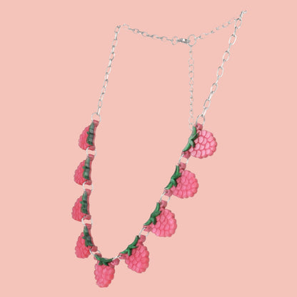 The Punnet Necklace - Raspberries