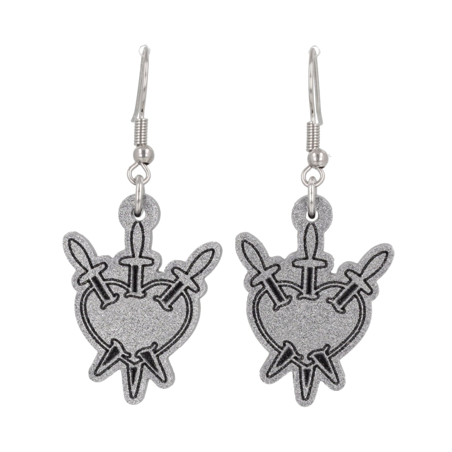 Three of Swords Earrings