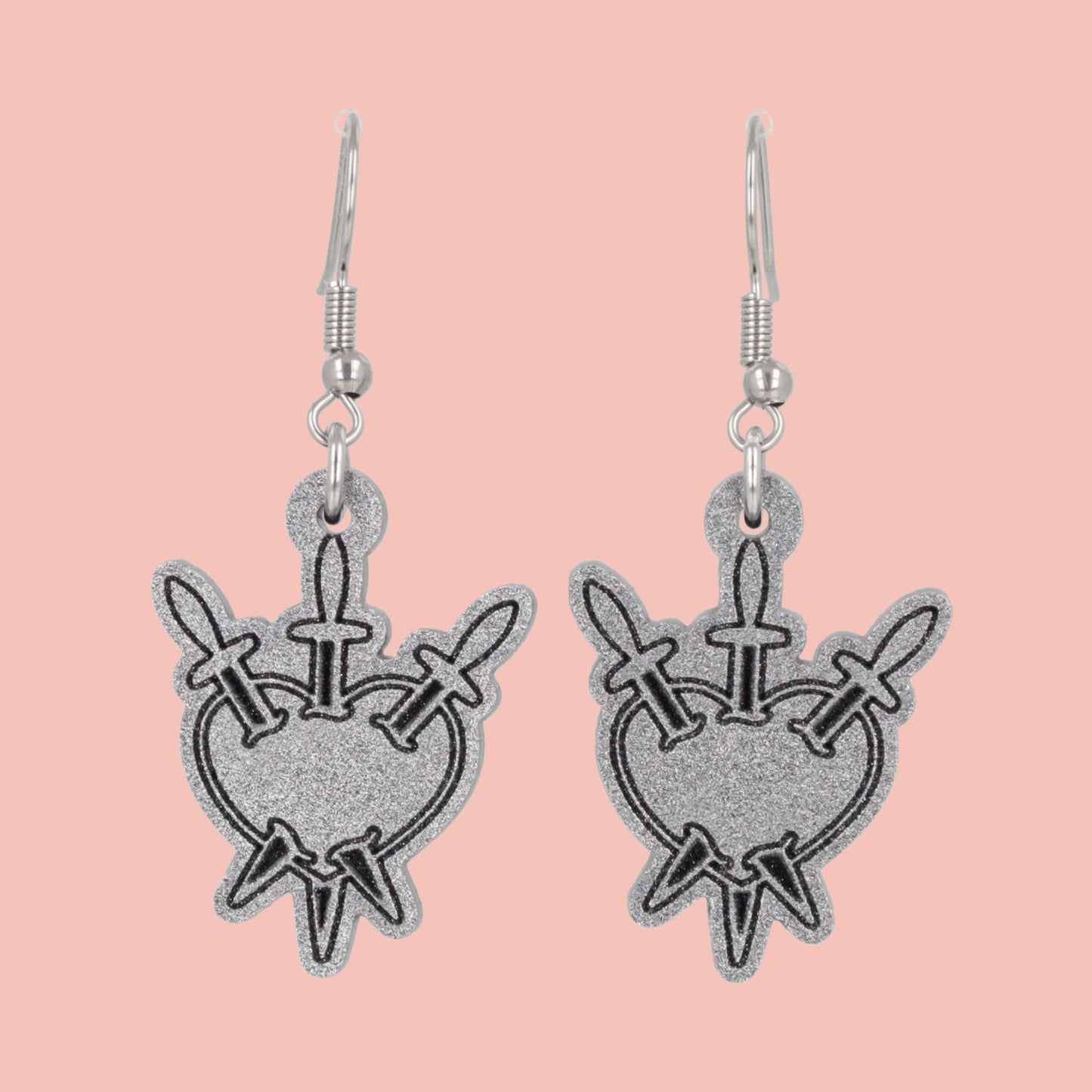 Three of Swords Earrings