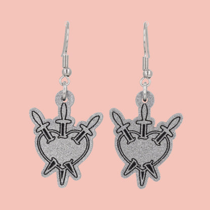 Three of Swords Earrings