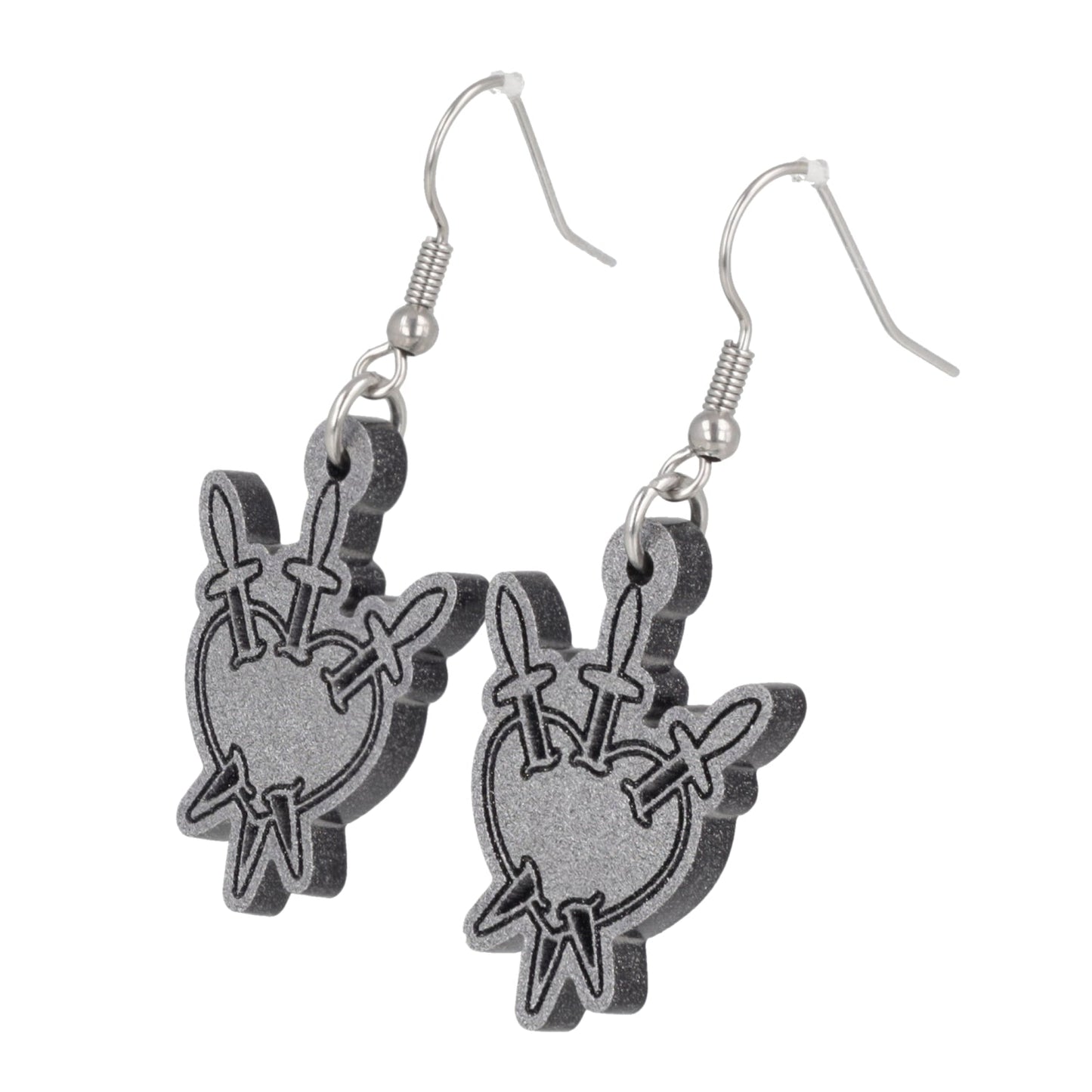 Three of Swords Earrings