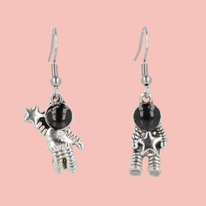 To Infinity Astronaut Earrings