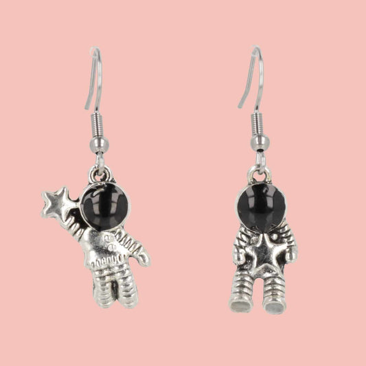 To Infinity Astronaut Earrings