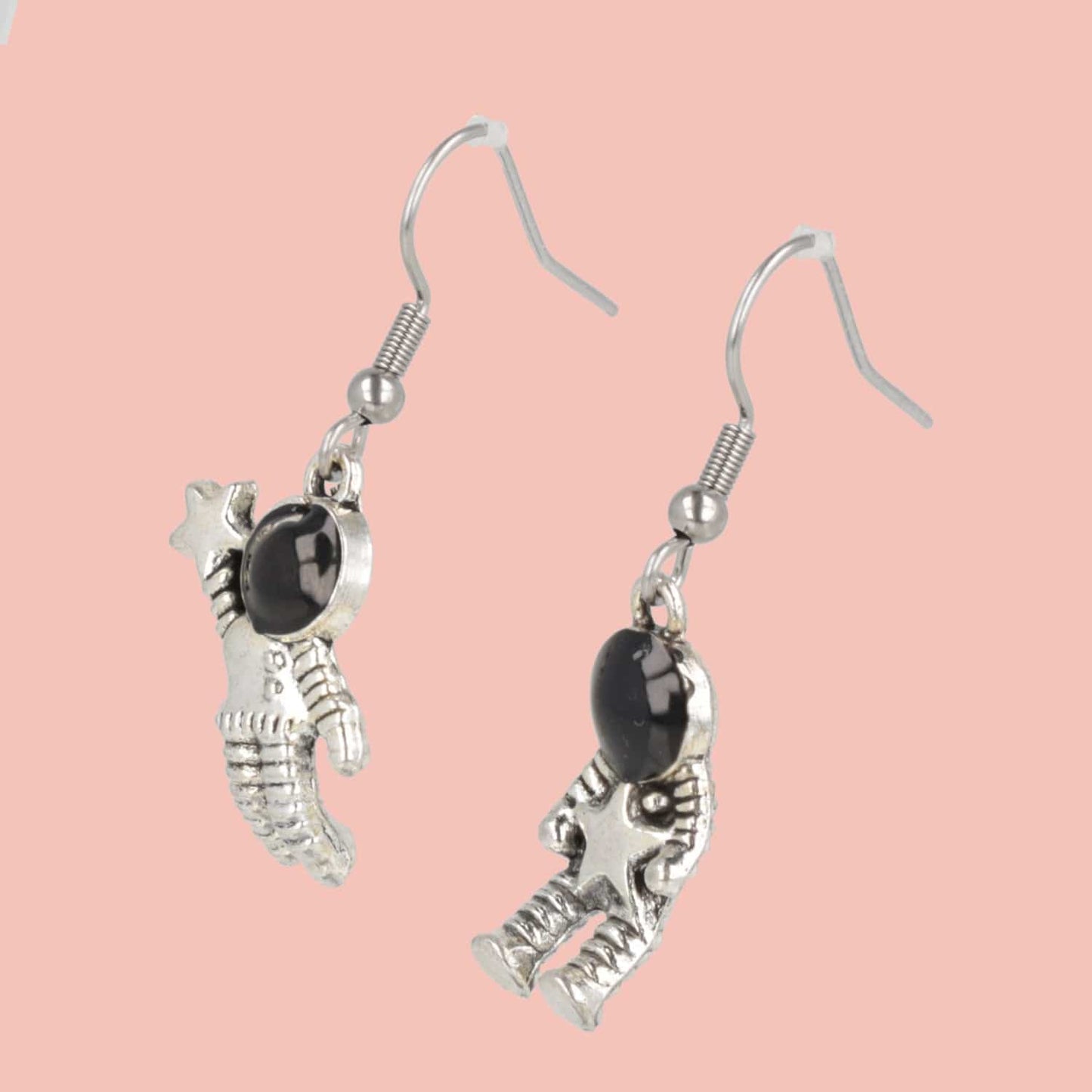 To Infinity Astronaut Earrings