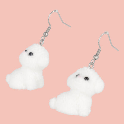Totally Bichon Earrings