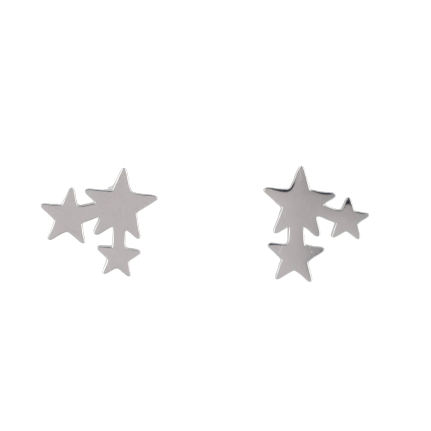 Triple Star Stud Earrings