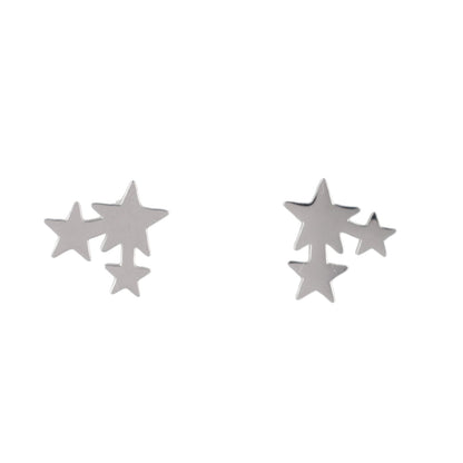 Triple Star Stud Earrings