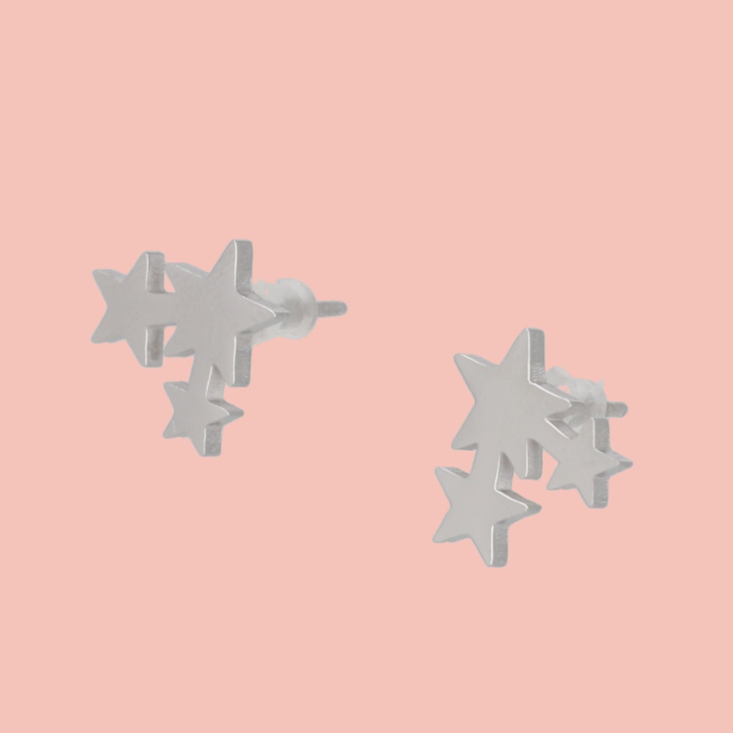 Triple Star Stud Earrings
