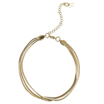Triple Thread Anklet (Gold Plated)