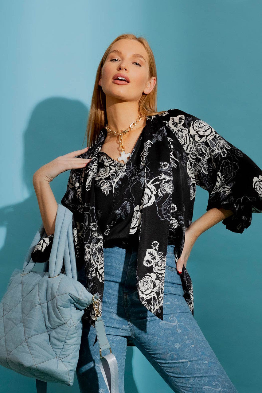 Black Rose Victoria Blouse
