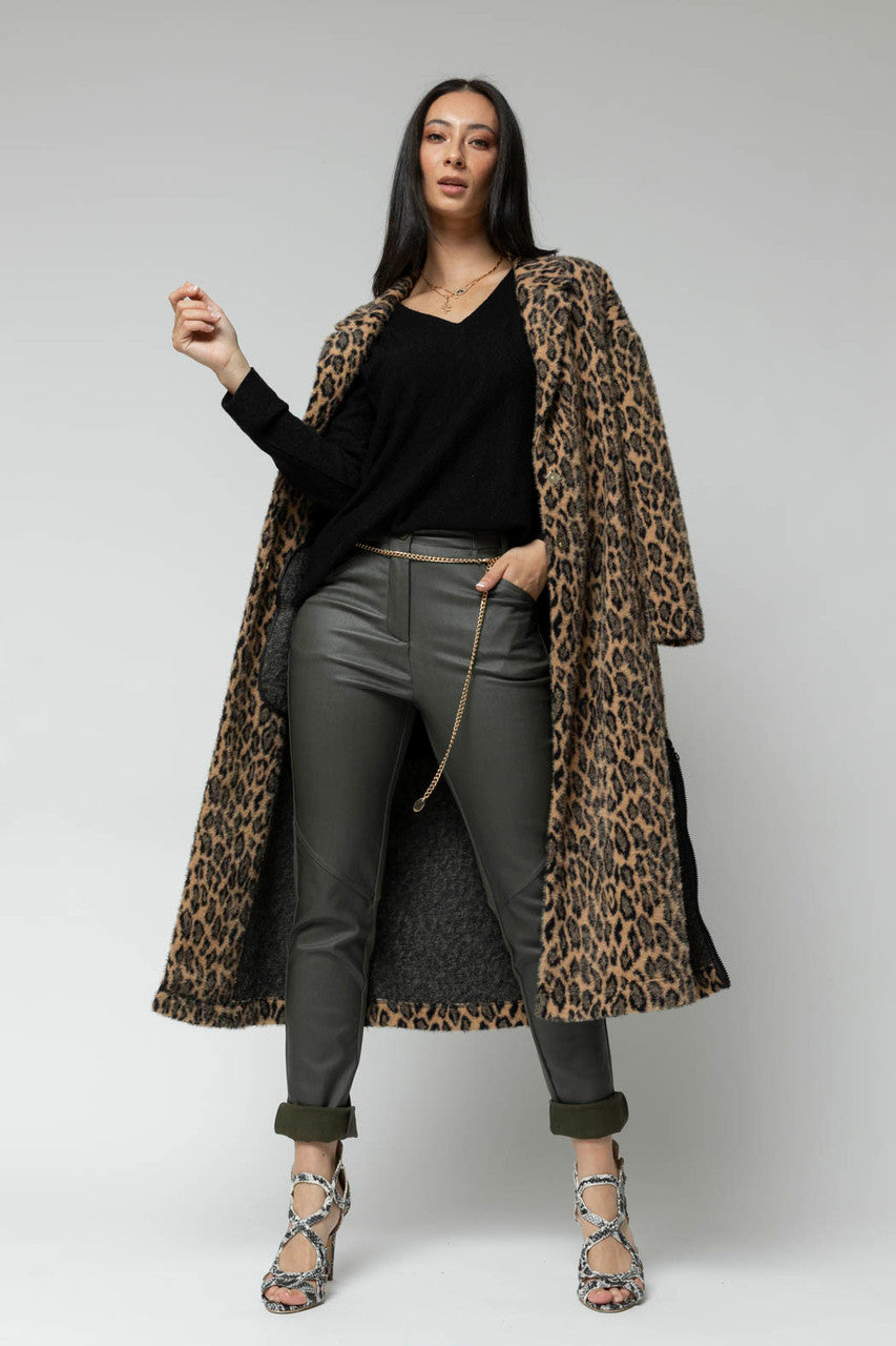 Black Lurex V Neck Jumper